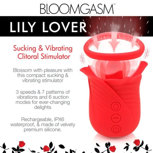Lily Lover Sucking & Vibrating Clitoral Stimulator Lily Lover Sucking & Vibrating Clitoral Stimulator