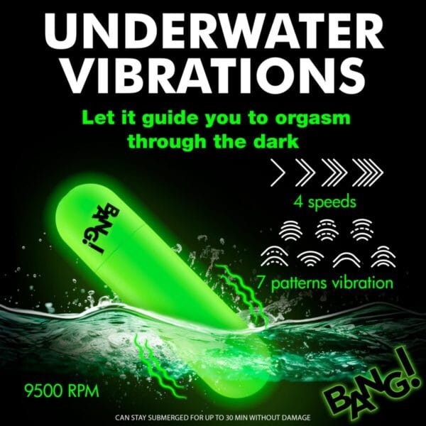 Glow-in-the-Dark Silicone Bullet