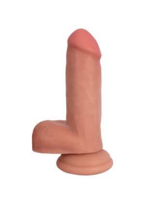 Light Bareskin Dildo with Balls - 6 Inch