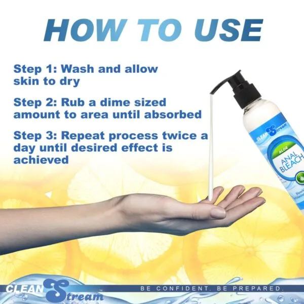 Anal Bleach with Vitamin C and Aloe- 6 oz Anal Bleach with Vitamin C and Aloe- 6 oz