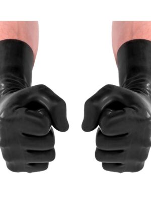FST001BLK – 1 – Fist It -Latex Short Gloves – Black