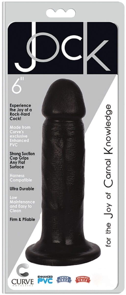 JOCK 6 Inch Dong Black JOCK 6 Inch Dong Black