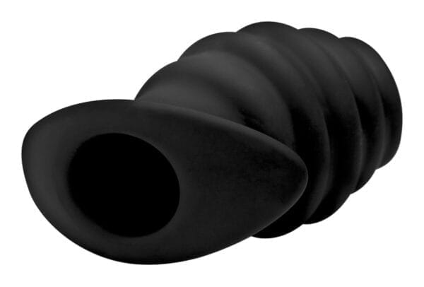 Hive Ass Tunnel Silicone Ribbed Hollow Anal Plug - Large Hive Ass Tunnel Silicone Ribbed Hollow Anal Plug - Large