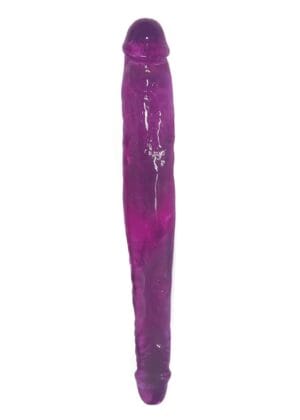 Lollicock Sweet Slim Stick Double Dildo - Purple