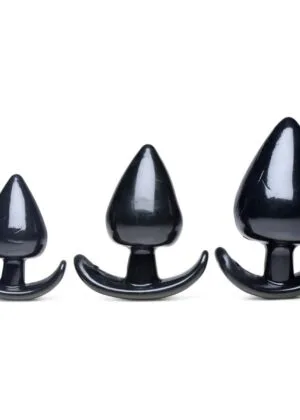 Triple Spades 3 Piece Anal Plug Set