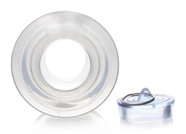 Ass Bung Clear Hollow Anal Dilator with Plug - Large Ass Bung Clear Hollow Anal Dilator with Plug - Large