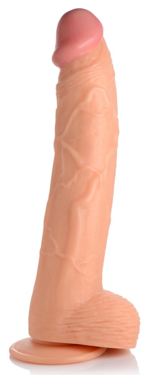 Hung Harry 11.75 Inch Dildo with Balls - Light Hung Harry 11.75 Inch Dildo with Balls - Light