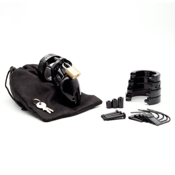 CB6000S Black Chastity Cage Kit