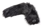 Small Anal Plug with Interchangeable Fox Tail - Black