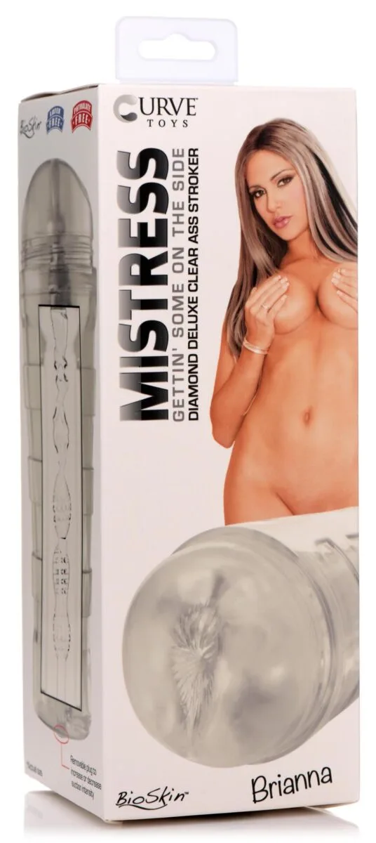 Mistress Brianna Diamond Deluxe Ass Stroker - Clear Mistress Brianna Diamond Deluxe Ass Stroker - Clear