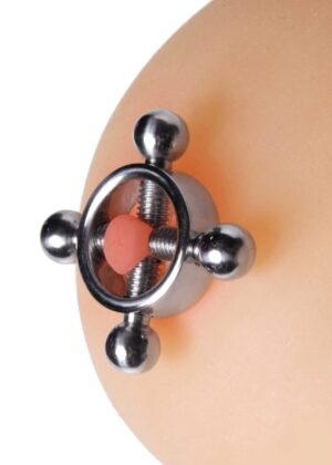 Stainless Steel Rings of Fire Nipple Press Set