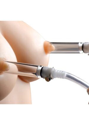 Nipple Pumping System with Dual Detachable Acrylic Cylinders