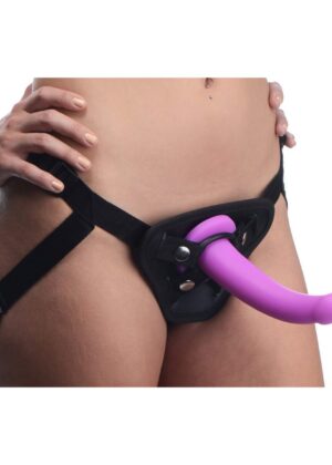 Navigator Silicone G-Spot Dildo with Harness