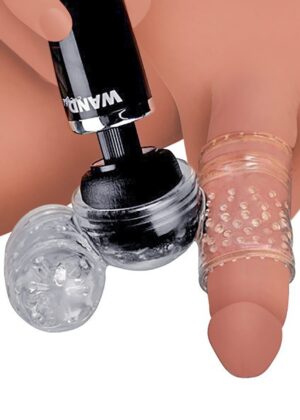 Twin Turbo Strokers 2 in 1 Wand Attachment for Men
