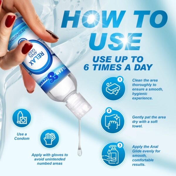 CleanStream Relax Desensitizing Anal Lube 4 oz