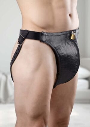 Spiked Leather Confinement Jockstrap
