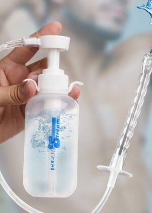 Pump Action Enema Bottle with Nozzle