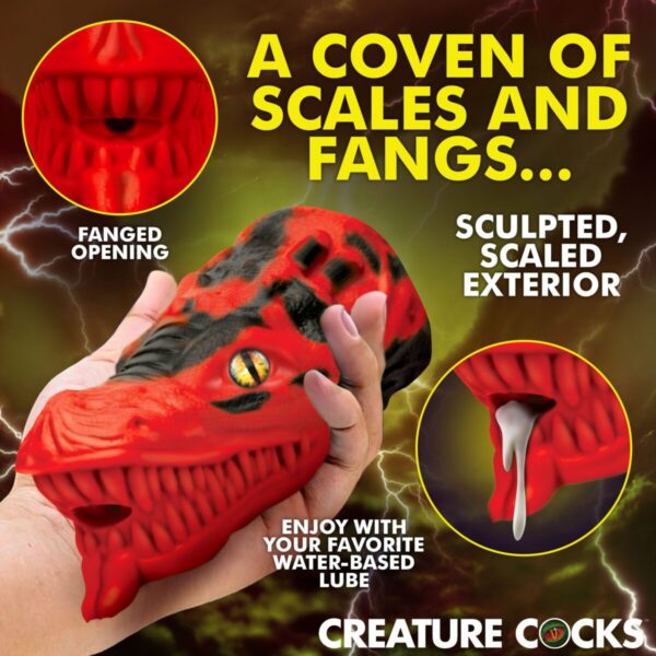 Dragon Tamer Silicone Stroker - Red