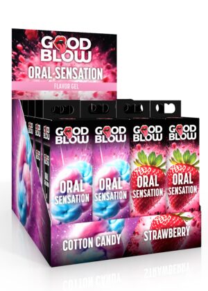 Oral Sensation Flavor Gel POP Display Strawberry/Cotton Candy