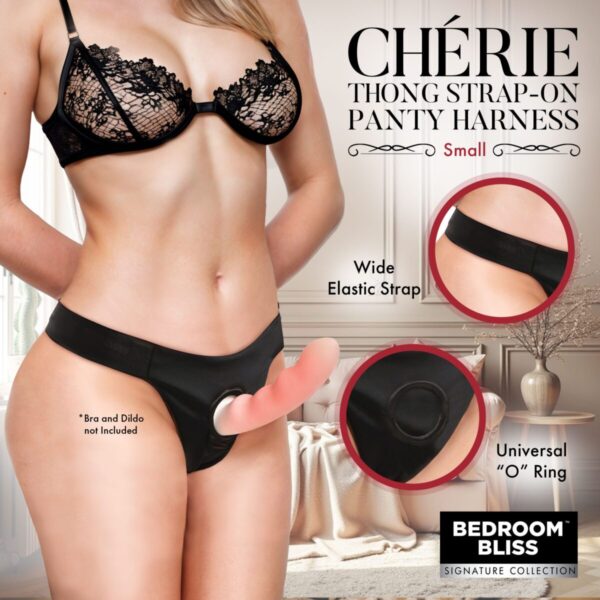 Cherie Thong Strap-On Panty Harness - Small