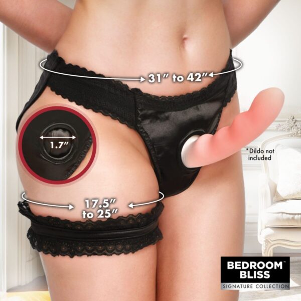Jolie Strap-On Panty Harness & Garter - Medium