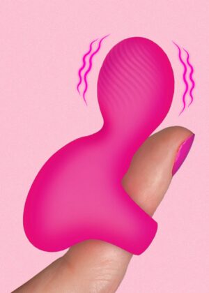 Silicone Finger Vibrator - Pink