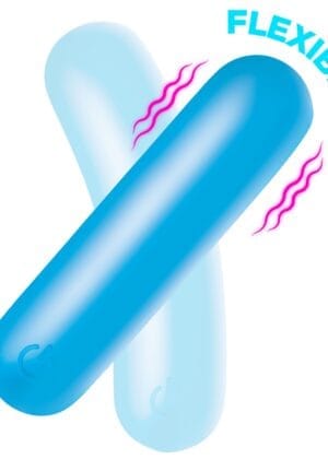 Flexible Silicone Bullet - Blue