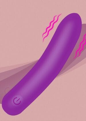 Tapered Flexible Silicone Bullet - Purple