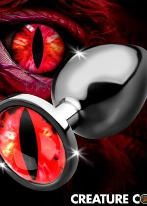 Sinister Eye Red Eye Metal Butt Plug - Large