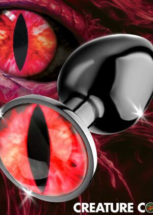 Sinister Eye Red Eye Metal Butt Plug - Small
