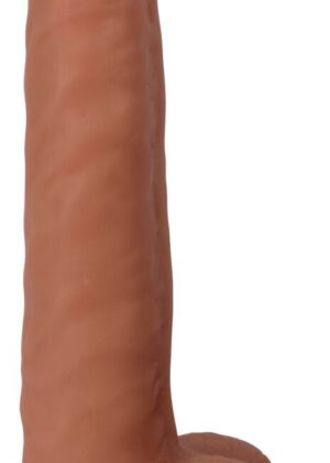 Thinz 8 Inch Slim Dildo with Balls - Light