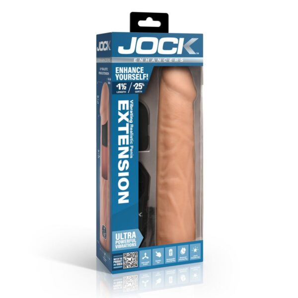 Enhancers Vibrating Penis Extension w/ Remote - Medium
