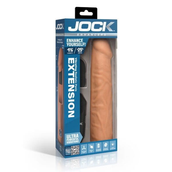 Enhancers Vibrating Penis Extension w/ Remote - Light Enhancers Vibrating Penis Extension w/ Remote - Light
