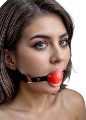 Red Silicone Ball Gag