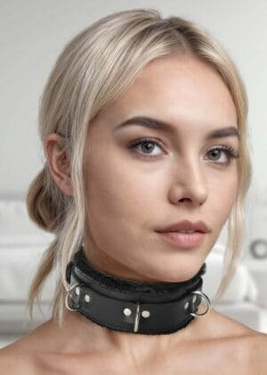 Strict Leather Premium Fur Lined Locking Collar- SM