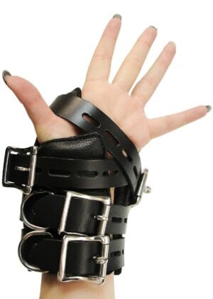 Strict Leather Four Buckle Suspension Cuffs