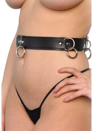 Strict Leather Punk Bondage Belt