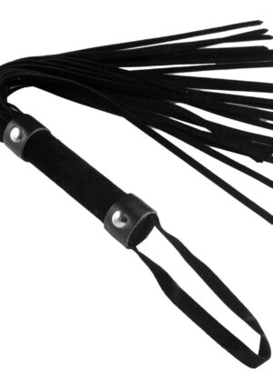 Short Vegan Leather Flogger - Black