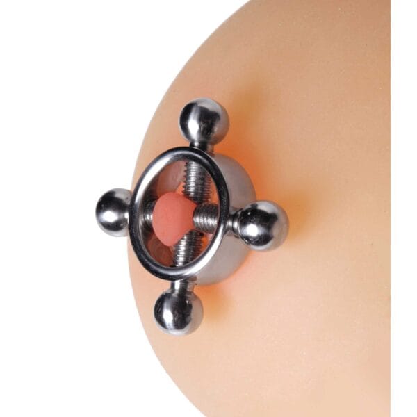 Stainless Steel Rings of Fire Nipple Press Set Stainless Steel Rings of Fire Nipple Press Set