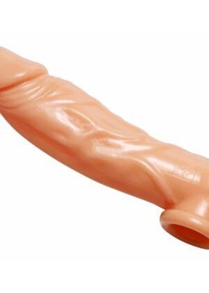 Realistic Flesh Penis Enhancer and Ball Stretcher
