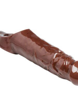 Really Ample Penis Enhancer Sheath- Brown