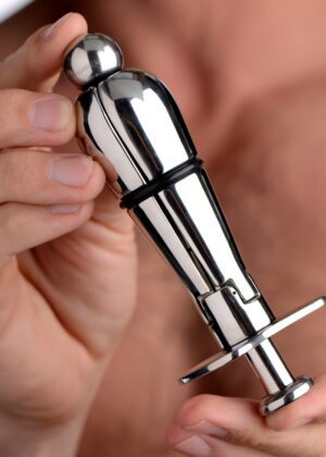 Stainless Steel Locking Anal Plug