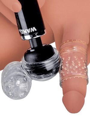 Twin Turbo Strokers 2 in 1 Wand Attachment for Men