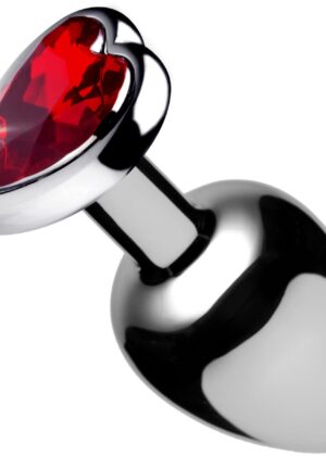 Red Heart Gem Anal Plug- Small