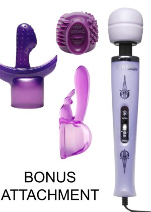 Turbo Purple Pleasure Wand Kit with Free Attachment