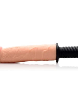 Onslaught 13 Mode XXL Vibrating Giant Dildo Thruster - Flesh