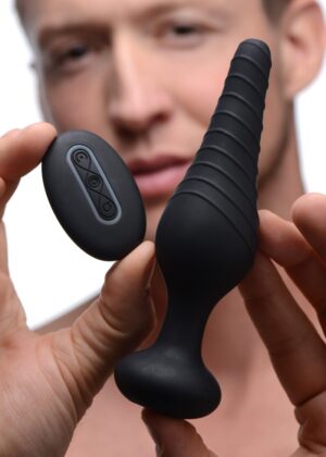 Silicone Vibrating Anal Plug With Remote Control