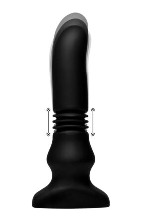 Silicone Vibrating and Thrusting Plug with Remote Control