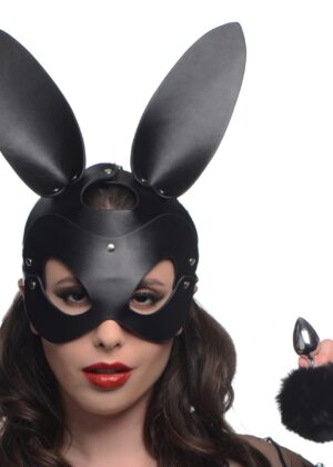 Bunny Tail Anal Plug and Mask Set