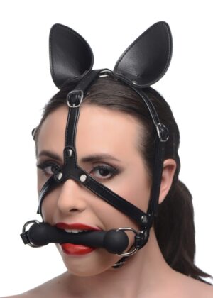 Dark Horse Pony Head Harness with Silicone Bit